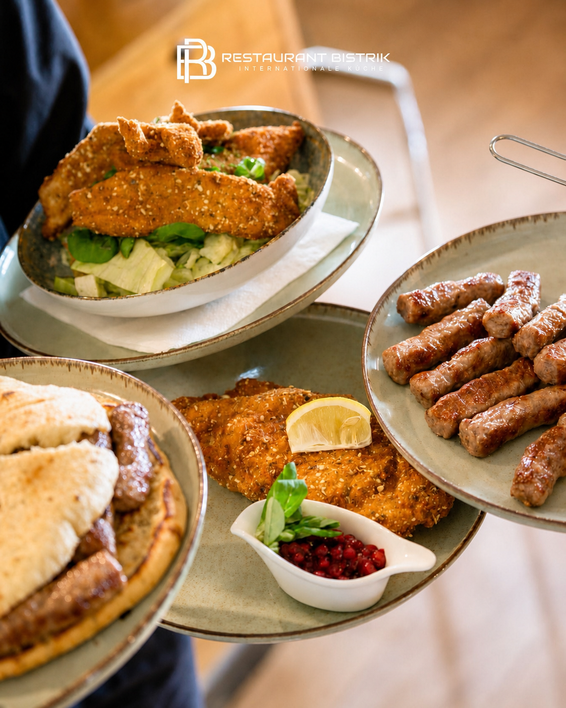 Balkan-Grillspezialitäten im Restaurant Bistrik